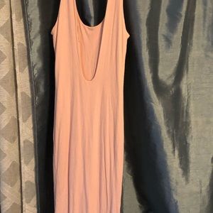Light pink body fitting dress